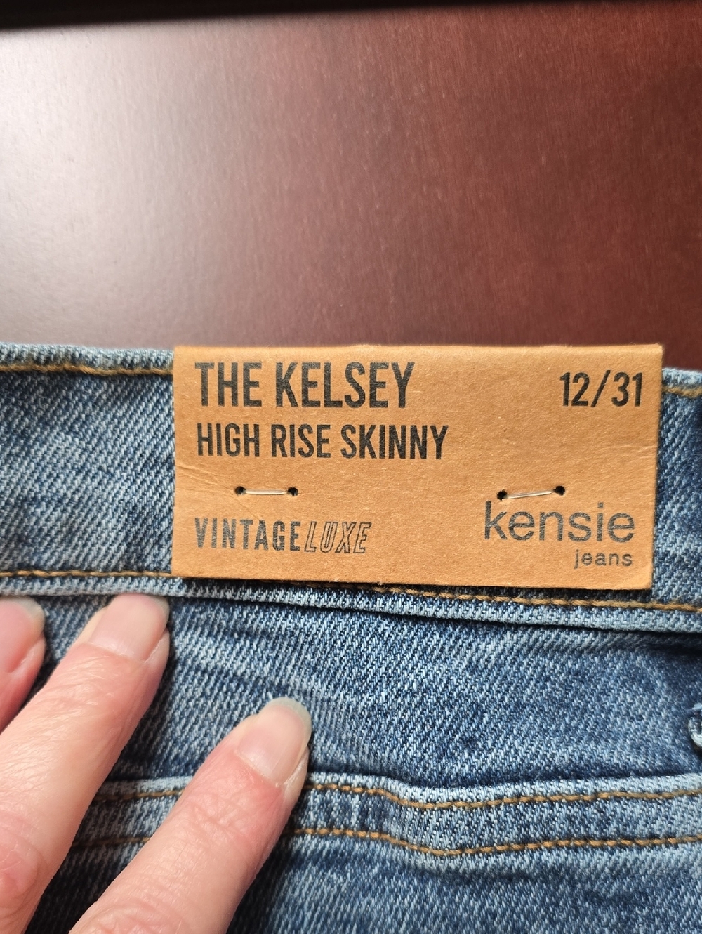 NWT. Kensie Medium Light Blue Ankle Skinny Jeans Size 12/31 - Picture 3 of 8